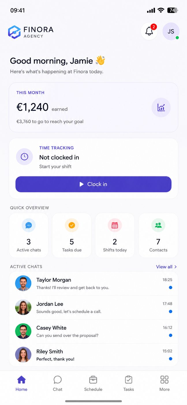 Mobiele app voor een bestaand platform