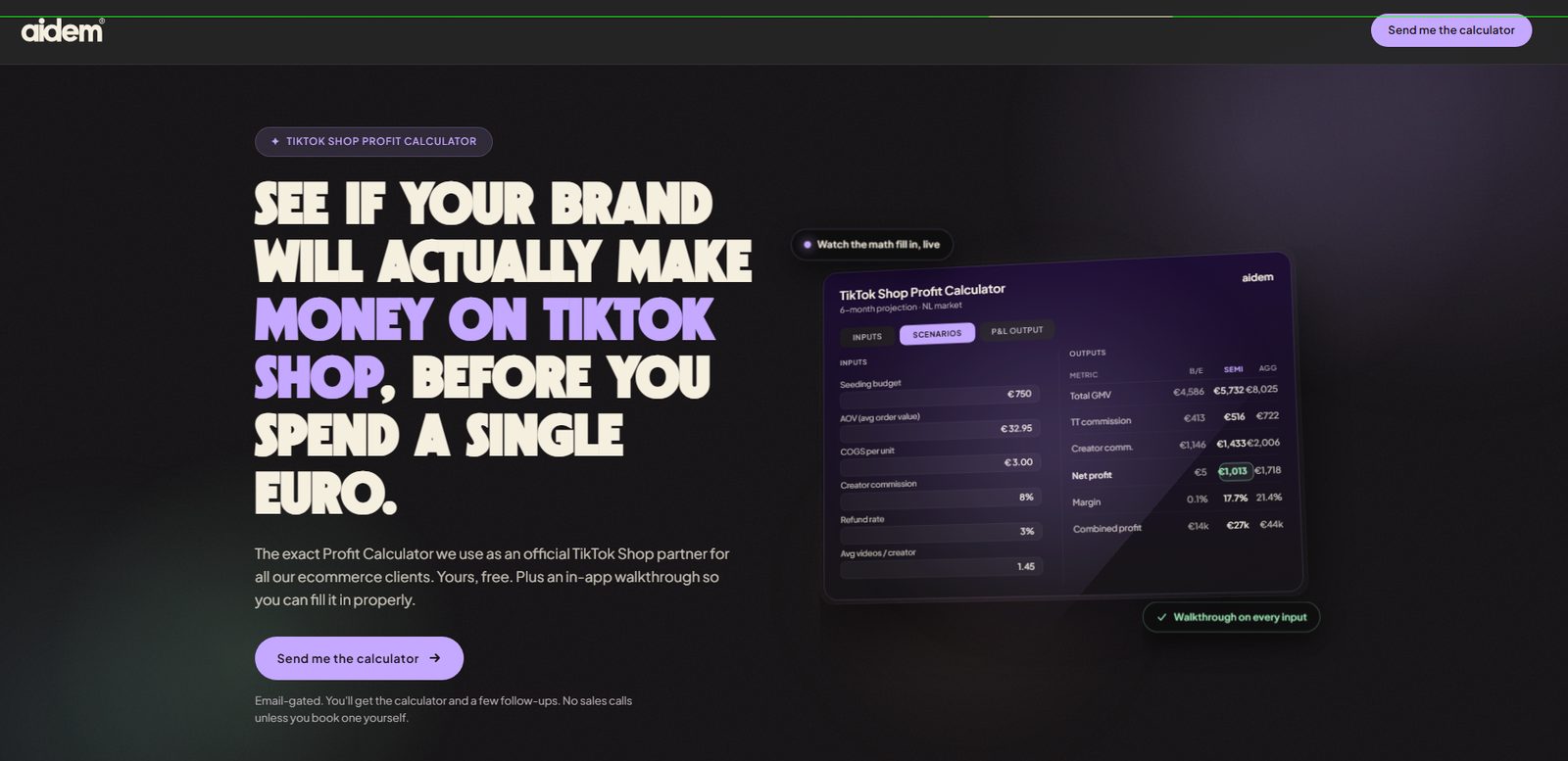 TikTok Shop winstcalculator